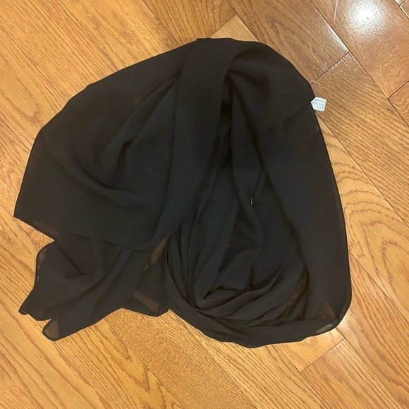 NWT windsor Elegant Black Chiffon Scarf - Picture 5 of 5